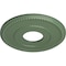 Ekena Millwork Bradford Ceiling Medallion (Canopies up to 6 5/8"), 12 1/2"OD x 3 7/8"ID x 3/4"P, Athenian Green CM12BRAGF - alternate 2